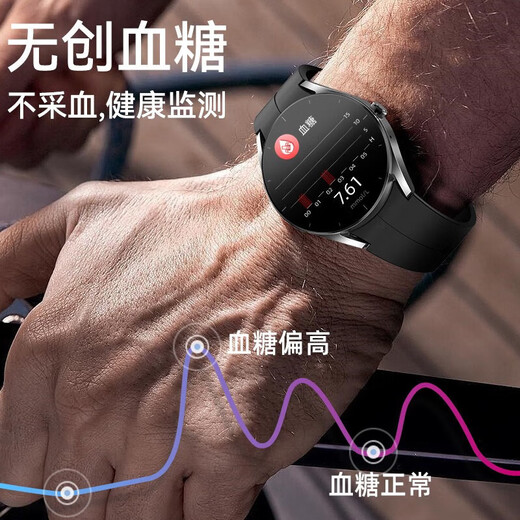 Huawie-Telefone sind für 2025 neue hochpräzisen Smart Watch-Überwachung von Harnsäure Blutdruck Messung Herzfrequenzblut Sauerstoff Blutzuckerblutglukose Top-Version [Vollfunktion Harnsäure Blutlipid Blutdruck usw.] Gesundheitstest-Bluetooth Call-Remote-Versorgung