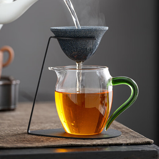 Yunxu non-porous tea leakage tea filter fair cup tea water separation tea filter all-in-one tea making artifact Xiaoqinggan Kungfu tea set non-porous filter two-piece set