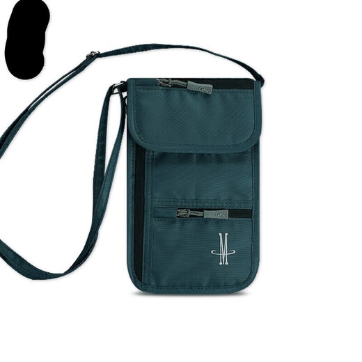 
Raft core Japanese passport storage bag ID card bag multi-function portable air ticket bag men and women travel halter neck crossbody mobile phone bag navy blue equal size