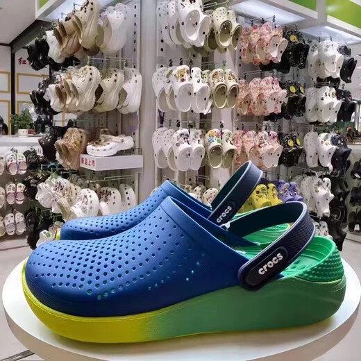 Crocs Crocs Men's Shoes Crocs LiteRide Women's Shoes Anti-Slip Beach Shoes Thick-Soled Sandals Men's and Women's Sports Shoes Black 43-44 M10