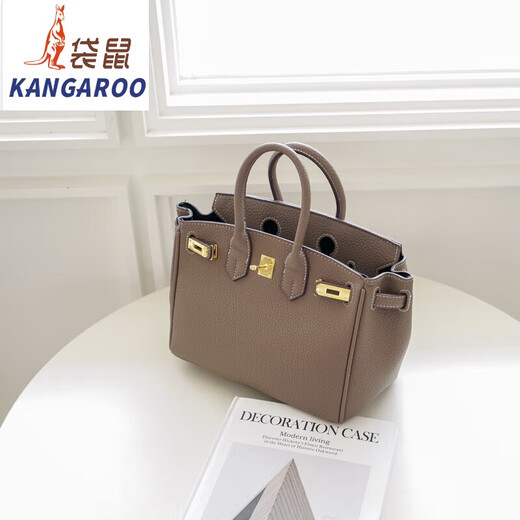 Kangaroo style handbag women's bag large capacity Kelly bag women's 2025 Chinese Valentine's Day trendy bride wedding bag flagship-black large size