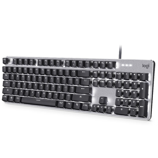 Logitech (G) Mechanische Tastatur, Kabel-Tastatur, Gaming Office-Tastatur, Backlit Longhua K845 in voller Größe [Longhua-Achse, rote Achse]+G304