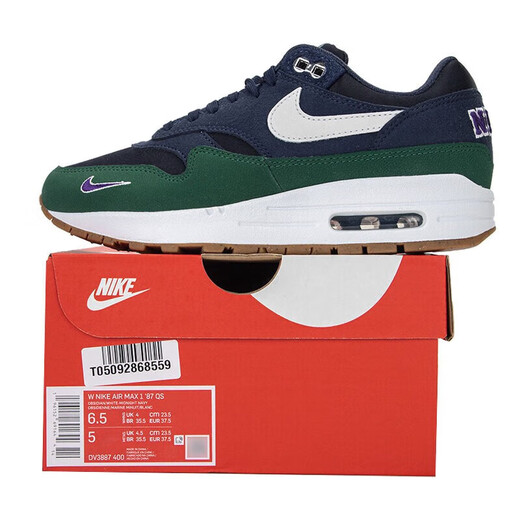 耐克（NIKE）新款跑步鞋女鞋春季AIRMAX气垫减震运动鞋时尚轻便透气休闲鞋 DV3887-400/藏青色 36