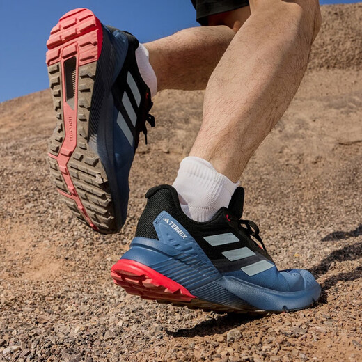 阿迪达斯 （adidas）男鞋2025夏季新款TERREX户外越野运动鞋帮网眼透气休闲鞋登山鞋 IH3880奇迹青灰 44 (270mm)