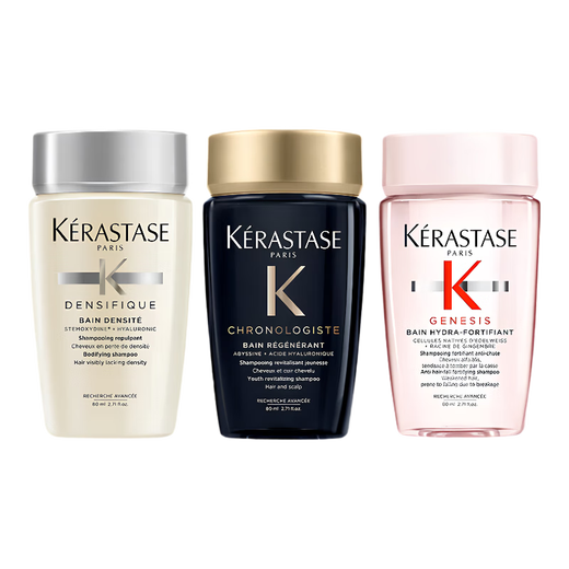 卡诗（KERASTASE）洗发水小样80mlx3支装黑钻钥源+元气姜+赋活丰盈
