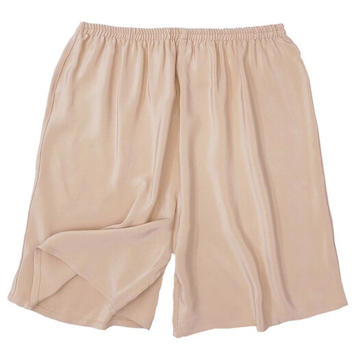 Peima Chat Sommer Mulberry Seidenpyjama Hosen für Männer kleine Größe komfortable und atmungsaktive Sommerhäuserinnen Frauen universeller Fünf-Final-Strand Marine Blue One Size 100-135 Jin [Jin entspricht 0,5 kg]
