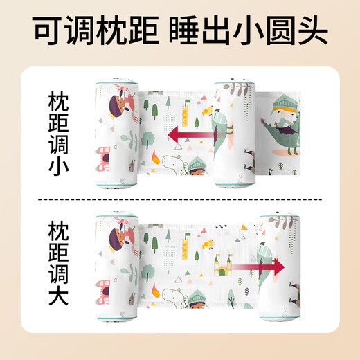 Peppa mother baby shaped pillow 0-6 months sleeping round head anti-eccentric baby fixed head Xiaomi pillow baby pillow