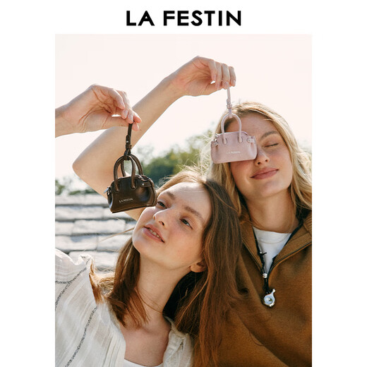 Lafestine [Regalo de San Valentín Chino] Mini auriculares Bolsa 2025 Nuevo colgante de moda Mini Bag Mocha Muss