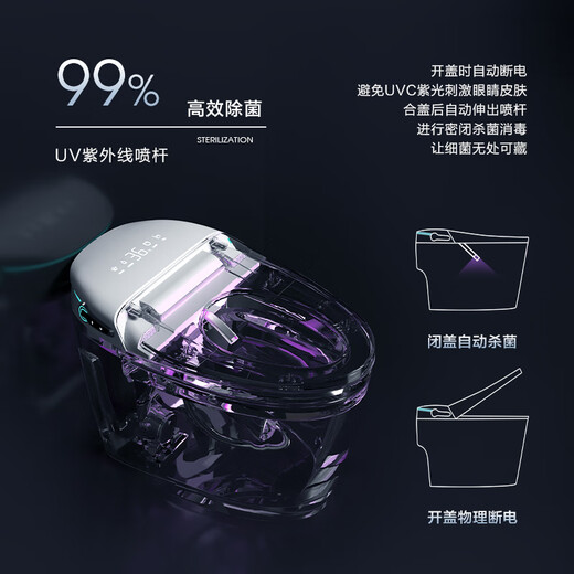 Inicio inteligente Kohler Totón completamente automático Nuevo inodoro nuevo Clean cómodos Syphield de espuma incorporada con tanque de agua K6232 Flagador [Escudo de espuma de voz + con tanque de agua] Observaciones de pedido 300/350/400 mm