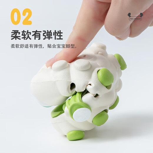 小鹿米利【品牌直供】小鹿米利DC110毛毛虫沙滩鞋儿童洞洞鞋拖鞋 苹果绿 13.5 cm内长【建议脚长13cm】140