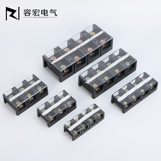 TC60/100/150/200/300/400A high current terminal block 2/3/4/5P copper terminals TC8003/800A3 positions