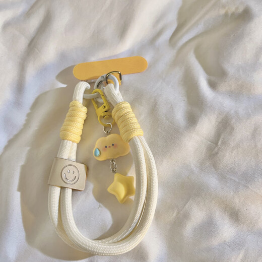贝意品手机挂件简约ins时尚个性编织棉手机挂绳带垫片手腕款短款可手提防摔防丢手机挂饰链男女通用款