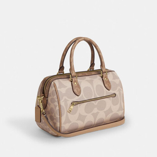 Coach (Coach) Frauenbag Rowan 18 klassische Presbyopia Reißverschluss Öffnung und Schließung der Frauenhandtasche Boston Bag One-Shoulder Crossbody Bag Cy679 IMXI9