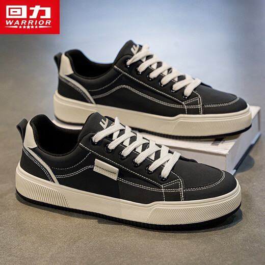 Krieger Männerschuhe Klassische Sport und lässige Schuhe atmungsaktive Brettschuhe Herren -Leinwandschuhe J403MJ Black 42