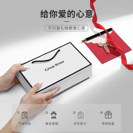 CINVAI&KROSE钱包男士卡包2025年新款真皮短款钱夹薄实用证件包生日礼物送男友 黑色【内里黄】礼盒+礼袋