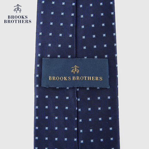 布克兄弟（BrooksBrothers）男士25早秋新款桑蚕丝纹理撞色波点领带 4004-藏青色 0