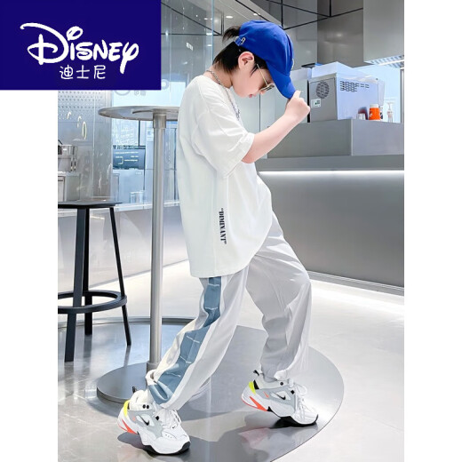 Disney (Disney) Traje de verano para niños Niños de tamaño mediano Pantalones de manga corta Sports Summer Traje de verano de moda