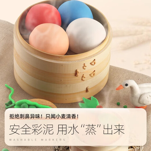 MEILE Kindheit Mehl Farbe Schlamm Kinder Plastikine Clay Clay 6 Farbwerkzeugset handgefertigtes DIY ungiftiger Kindergarten-Grundschüler Ultra-leichte geschmacklose Babytonspielzeugs von Schülern