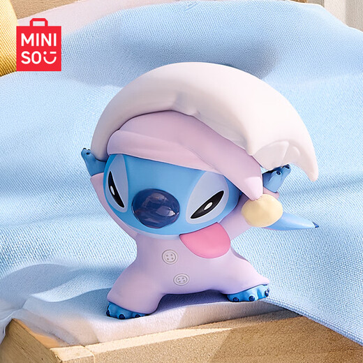 名创优品（MINISO）迪士尼史迪奇枕头大战手办盲盒桌面摆件玩具生日礼物男女 单盒