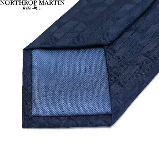 诺斯.马丁（NORTHROP MARTIN）高端真丝领带拉链免打结男士商务懒人易拉得含领夹套装生日礼物 装生日礼物