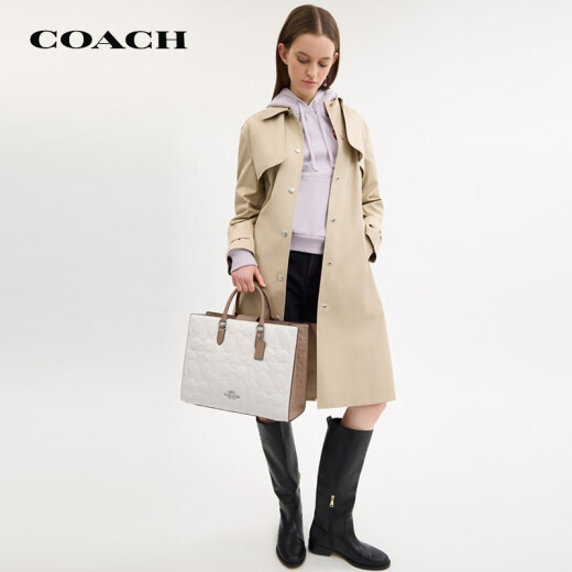 
CoaCH (COACH) [Direct Brand Supply] Women's MAGGIE Large Shoulder Handbag White CY673SVXI6