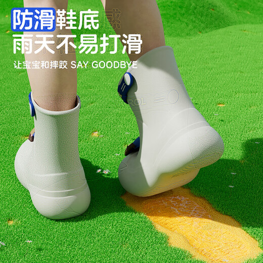 猪爸爸儿童雨鞋男童防滑雨靴女童宝宝卡通汪汪队幼儿园上学专用防水鞋15