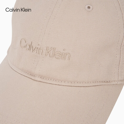 Calvin KleinJeans男女同款休闲运动ck刺绣纯棉弯檐鸭舌帽棒球帽礼物4D5021G