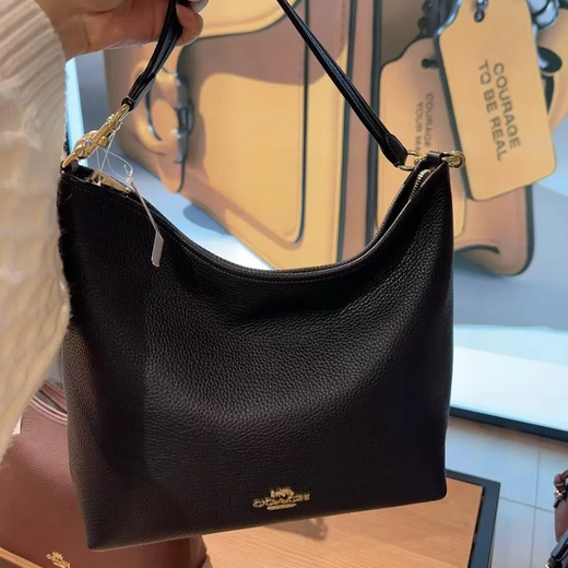 Coach [Chinesisches Valentinstagsgeschenk] Trainer Laurel 30 Top Reißverschluss Schließe künstliche Leder mit großer Kapazität eins schulterschwarzer Cy684-Imblk-Spot