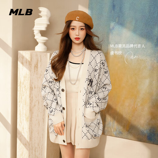 MLB Yu Shuxin's same style for male and female couples corduroy newsboy hat beret autumn CB002 New York Yankees/hemp pink one size fits all