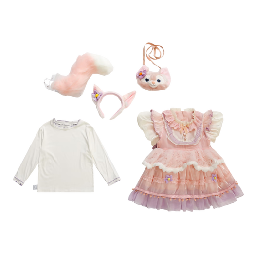
G.DUCKKIDS little yellow duck children's clothing Lingnabel princess dress summer girls' dress fashionable Lolita baby birthday skirt 6623 spring and autumn style skirt + base 130 size 7~8 years old [120-130cm]