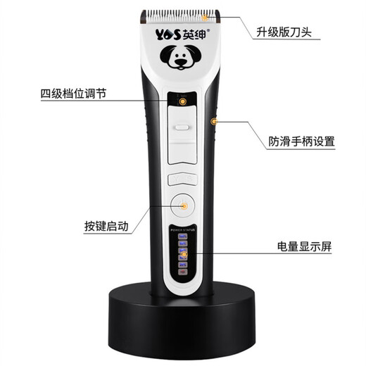 Yingshen pet electric clipper electric clipper for dogs and cats Teddy Samoyed Ragdoll cat gold gradient pet shaver 9880