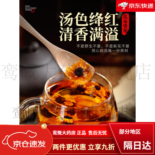 
Union Jingpin Kunlun Tianshan Snow Chronicles Xinjiang Specialty Wild Physal chrysanthemum Official Flag Store Ship's Special Class Authentic chrysanthemum Tea with Robu Maple A can of green money willow (recommended by icy friends)