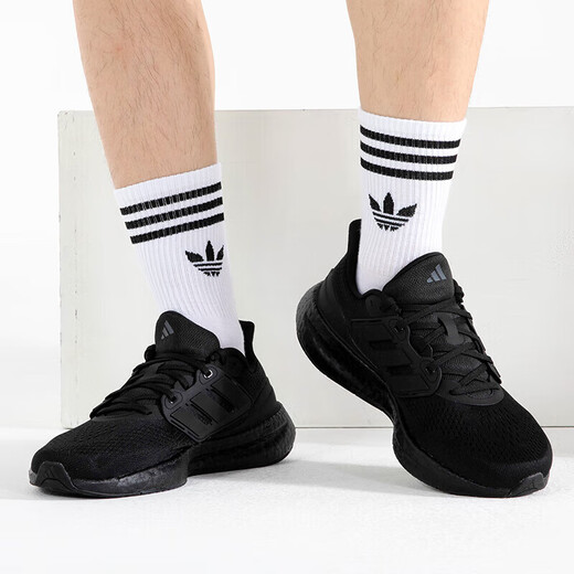阿迪达斯（adidas）跑步鞋男鞋春季新品Ultraboost 21爆米花网面 IF4840/黑武士/Boost跑鞋 40.5