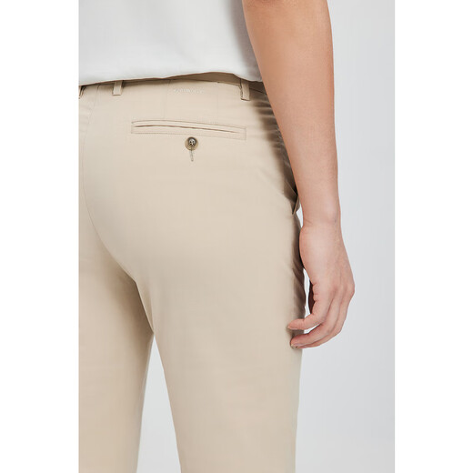 
Seven Wolf casual pants men [cool and cold cotton] new summer products polyester elastic hangs and comfortable men's pants long trousers 701 (khaki) 31