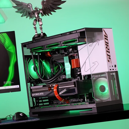 AMD锐龙R7/R9 9800X3D/9900X/9950X台式整机M5组装电脑无卡可搭5080/5090D几何未来Model5diy千帧电竞 配置四：9950X/32G/1T/无卡