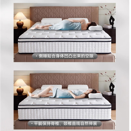 El mismo colchón que el hotel Hilton de 5 estrellas en Haima Mengxi 1.8x2m Simmons Bolsa de rollo comprimido engrosada en espesor. Modelo de suite presidencial [alrededor de 30 cm] Sentón de dormir súper suave 1350 mm*1900 mm