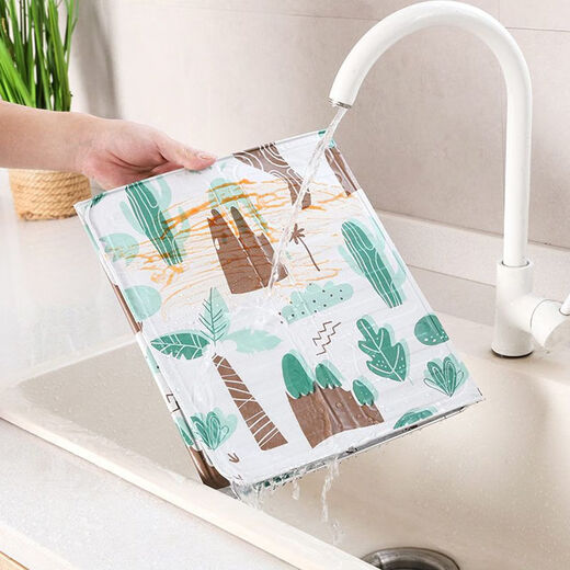 Suican oil-proof baffle kitchen gas stove cooking anti-splash scalding foldable oil baffle oil barrier high temperature resistant aluminum foil baffle Green Forest 1 piece