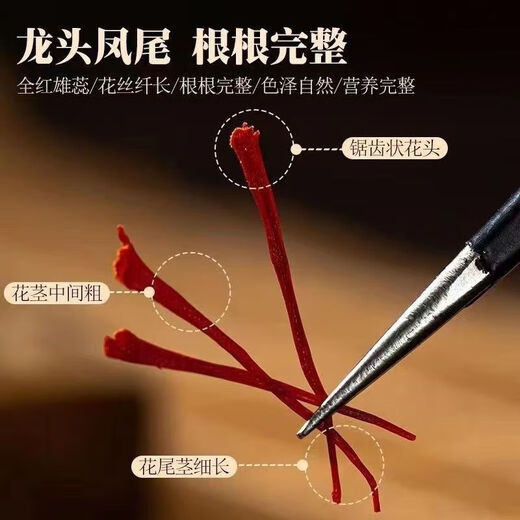 北京同仁堂【伊朗特级】藏红花真品正宗西藏非野生特级藏红花批发男女生泡水 特级野生藏红花5克[5瓶装]