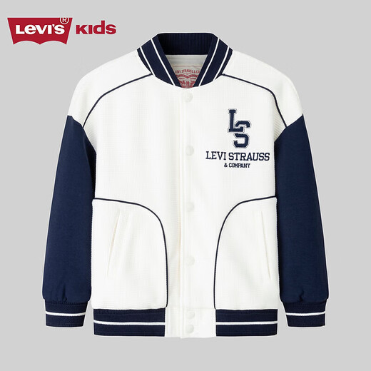 LEVI S Levi's children's boys' jacket autumn baseball uniform jacket Egret 160/76