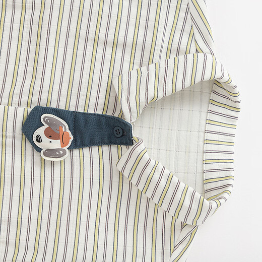 Balabala shopping mall same style baby shirt baby top boy 2025 new spring fashionable gentleman white green tone 00414 90 (M)