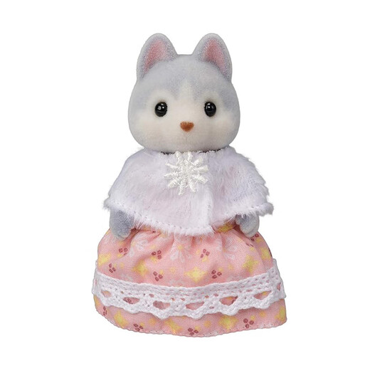 Familles sylvaniennes Version japonaise de la famille Husky jouant des jouets de filles maison et des cadeaux d'anniversaire de poupée pour les enfants