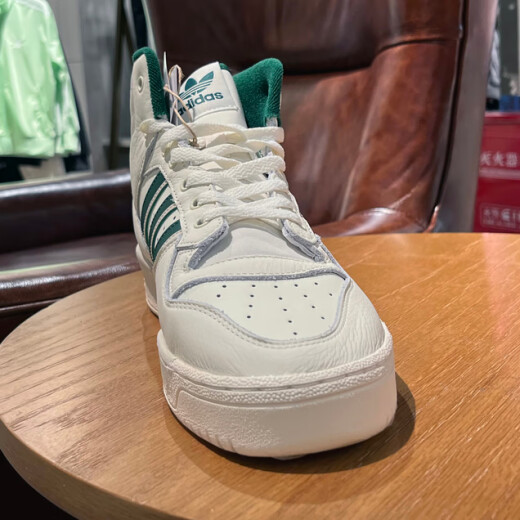 阿迪达斯 （adidas）三叶草男鞋女鞋2025新款夏季高帮板鞋防风保暖加厚休闲鞋运动鞋 ID6211白绿 39
