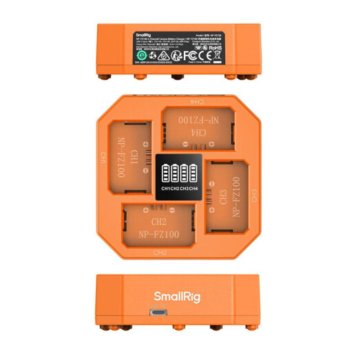 斯莫格（SmallRig）蓝闪电USB-C直充NP-FZ100/LP-E6NH/NP-W235适用于A7M4 A7C2 A7R5 ZV-E1 XT50 ZFC等相机电池配件 适用索尼】NP-FZ100