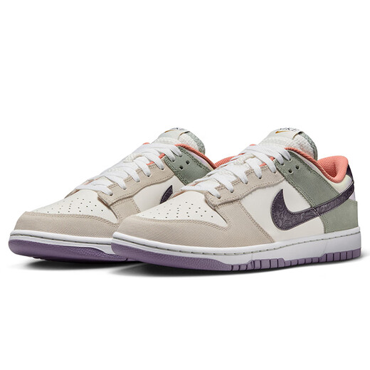 Nike NIKE sneakers men's casual shoes DUNK comfortable and versatile sports shoes HV5750-133 white green purple 42