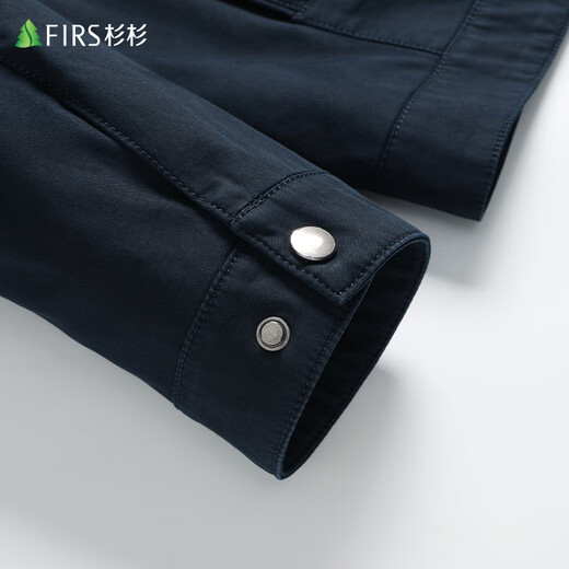 Shanshan [100% Baumwolle] Reine Baumwolljacke für Männer Frühling und Herbst -Revers -Sachverkehr für Business Casual Dad Tops für Männer