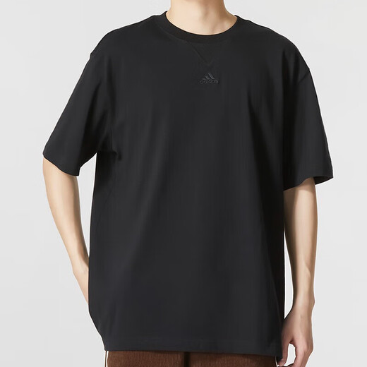 Adidas short-sleeved men's clothing, new summer outdoor fitness breathable sportswear, fashionable and trendy round neck casual clothing T-shirt IC9793 2XL