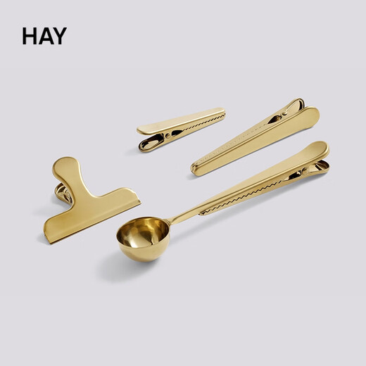 HAY official flagship store Clip Clip sealing clip with spoon with handle fresh sealing bag snack bag sealer 1 piece set clip small size