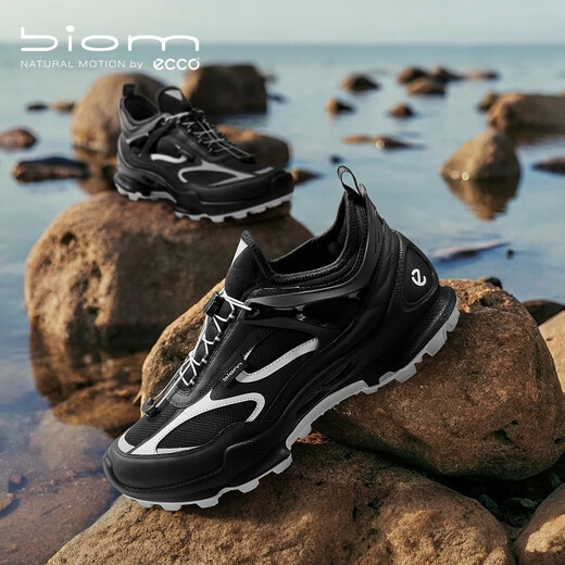 爱步（ECCO） BIOM C踪迹 25夏季新款防水户外运动老爹鞋男 健步803384 黑色44