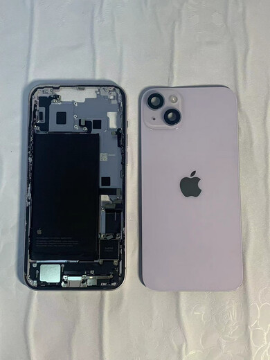 Suitable for Apple 14promax original disassembly 14 glass iphone14pro middle frame 14plus back cover assembly 14PRO original disassembly middle frame back cover gold 98