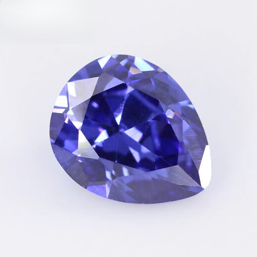 Everlasting leaf tanzanite sapphire loose stone pear-shaped ring surface water drop-shaped zircon blue zircon CZ diamond 3*4mm